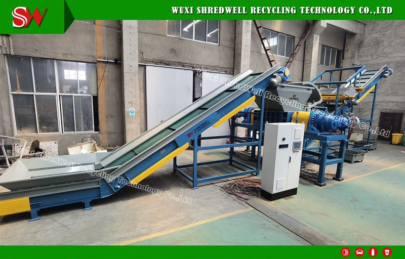 Double/Two Shaft Shredder for Recycling Metal Scraps/Used Tires/Soild Waste/Plastic/Wood